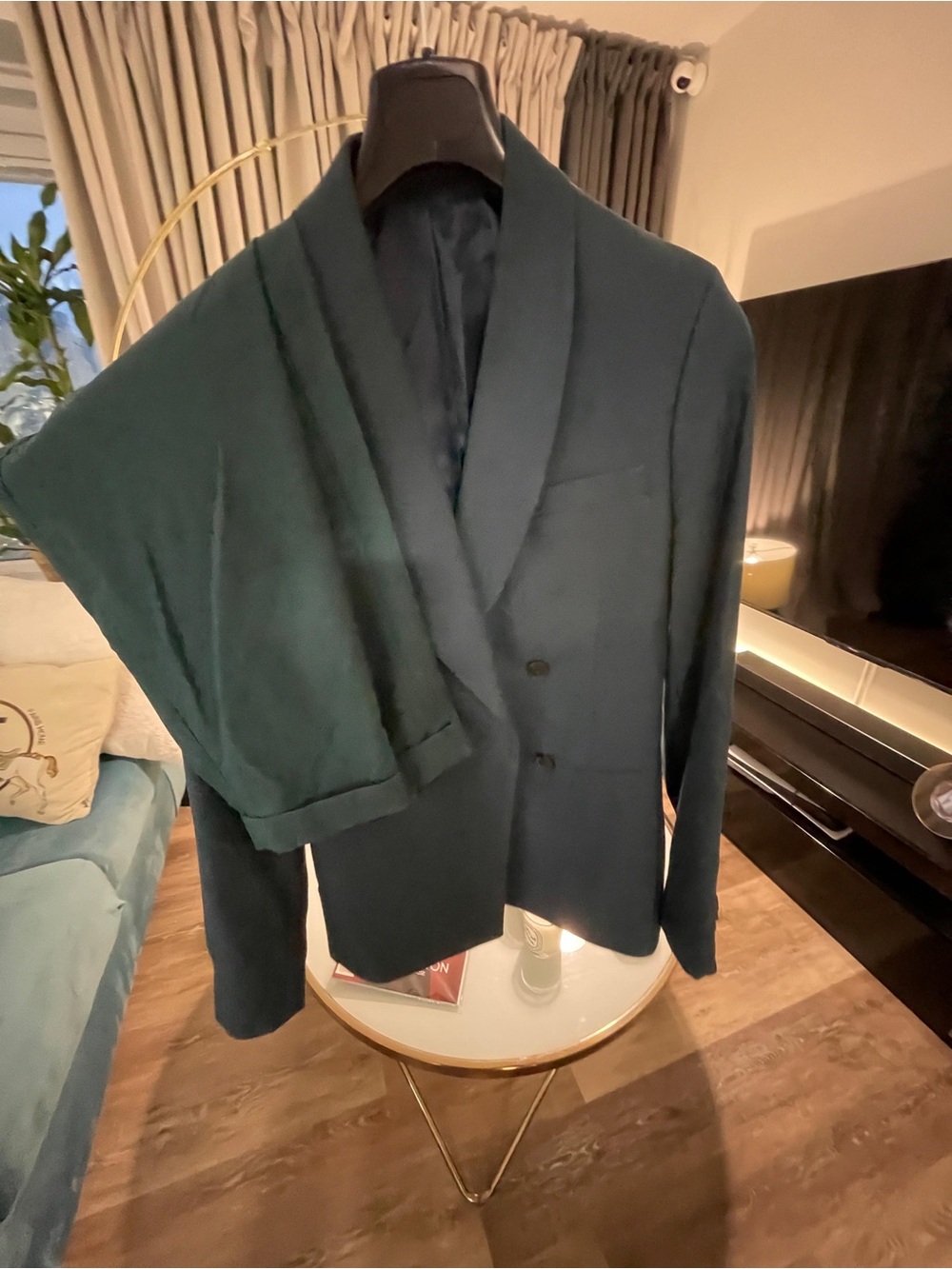 Topman Men's Jacket Dark Green